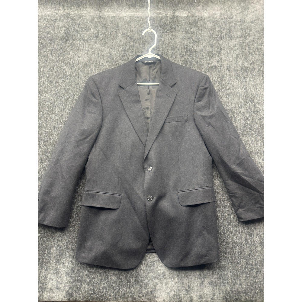 Jos A Bank Blazer Jacket Mens XL Heather Gray Single Breasted Notch Lapel Formal
